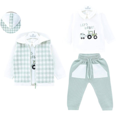 Set sweater+sweater+pants