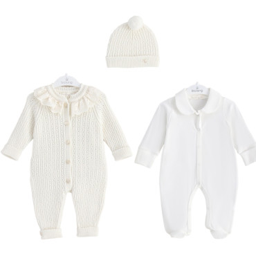 Set overalls+overalls+hat
