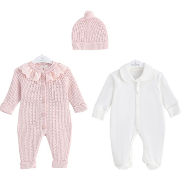 Set overalls+overalls+hat