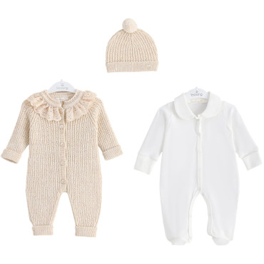 Set overalls+overalls+hat