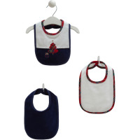 Bibs set 3pcs (in a package of 4 sets), series CUTIE TIME