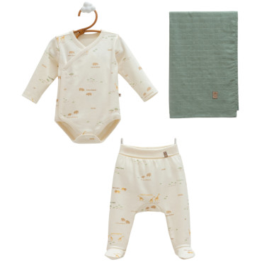Set body+pants+
muslin blanket, series BASIC 