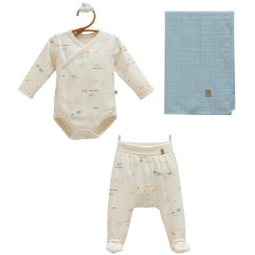 Set body+pants+
muslin blanket, series BASIC 