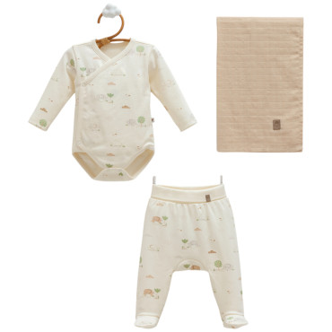 Set body+pants+
muslin blanket, series BASIC 