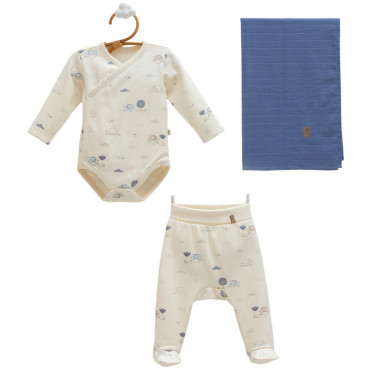 Set body+pants+
muslin blanket, series BASIC 