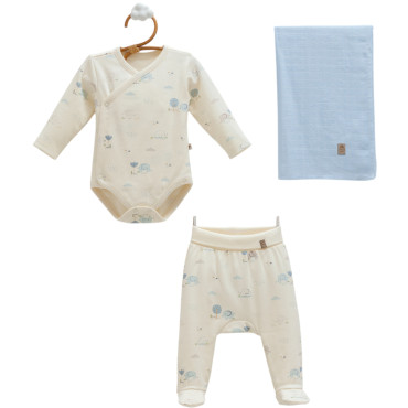 Set body+pants+
muslin blanket, series BASIC 