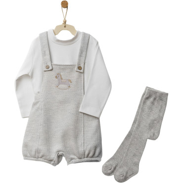 Set sweater+overalls+tights, series GENTLEMAN BOYS