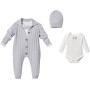 Set overalls+body+hat