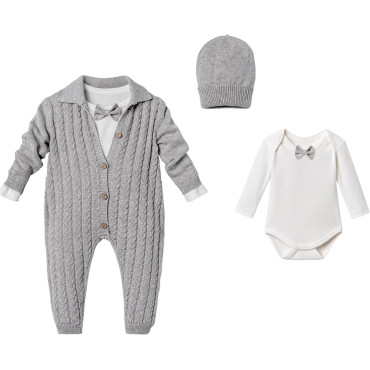 Set overalls+body+hat