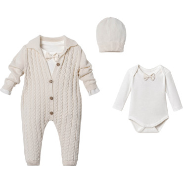 Set overalls+body+hat