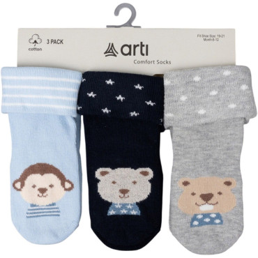 Socks cotton set 3 pairs (pack of 4 sets) Egon