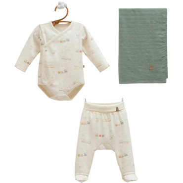 Set body+pants+
muslin blanket, series BASIC 