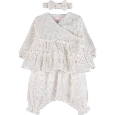 Set loose jacket+pants+headband