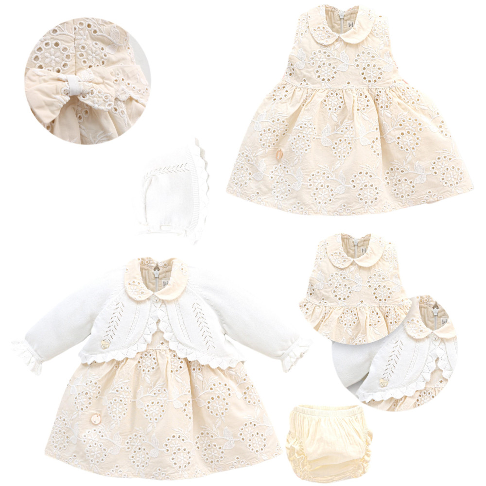 Set sweater+dress+hat+panties