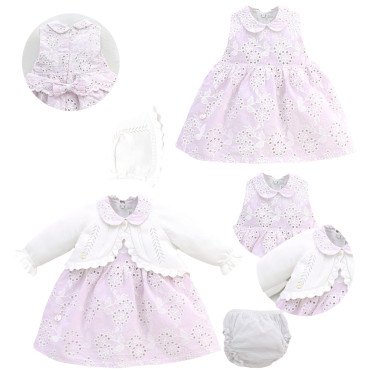 Set sweater+dress+hat+panties