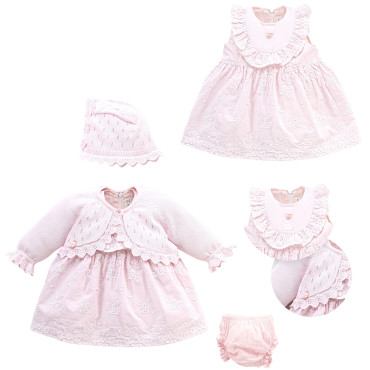 Set sweater+dress+hat+panties