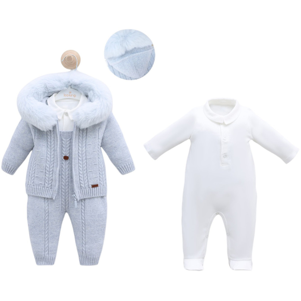 Set overalls+overalls+sweater