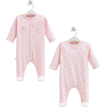 Overalls set 2pcs (pack of 2 sets), series LOVE BUNNY