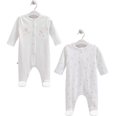 Overalls set 2pcs (pack of 2 sets), series LOVE BUNNY