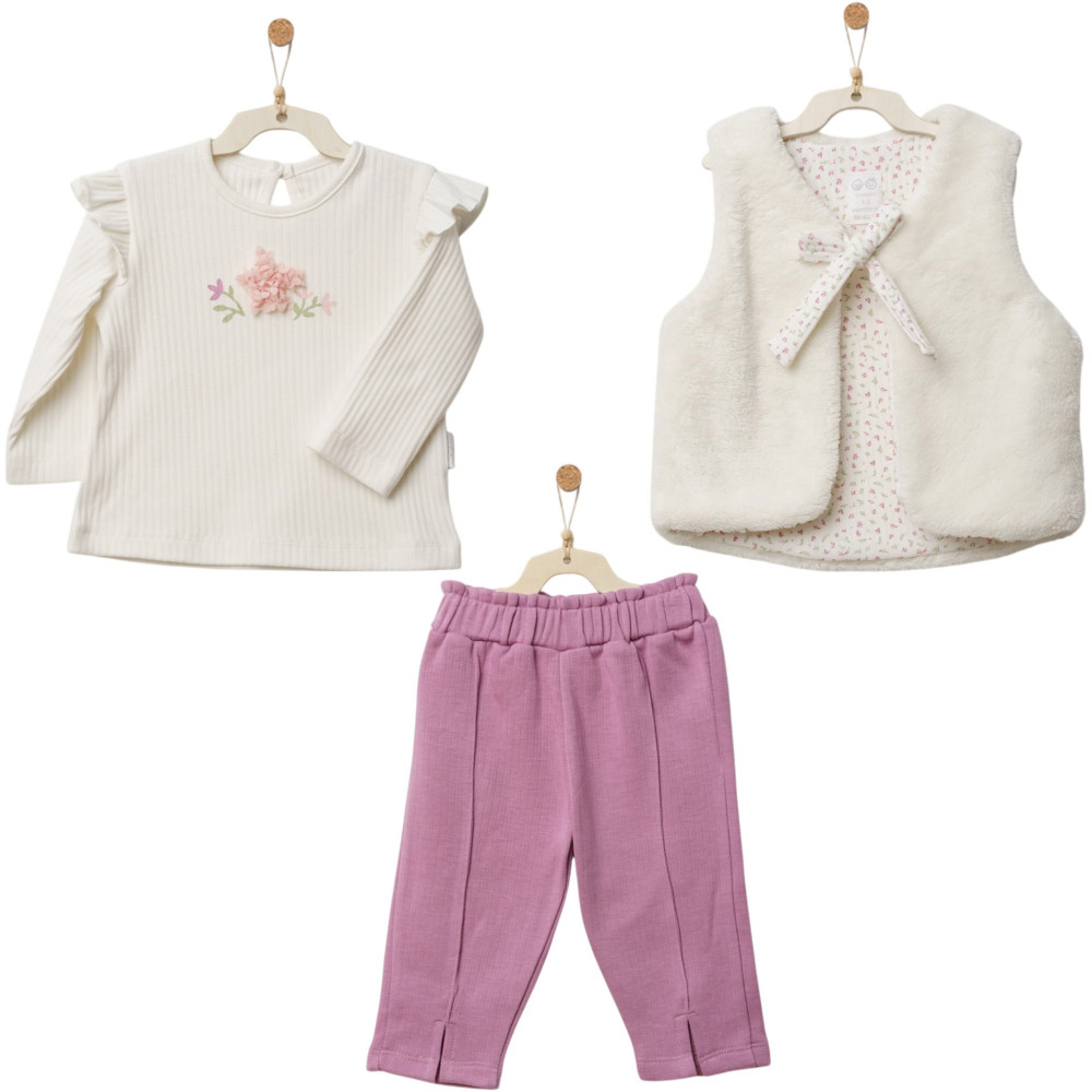 Set sweater+vest+pants, series LITTLE AND LOVED