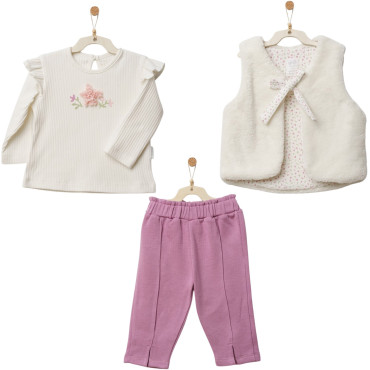Set sweater+vest+pants, series LITTLE AND LOVED