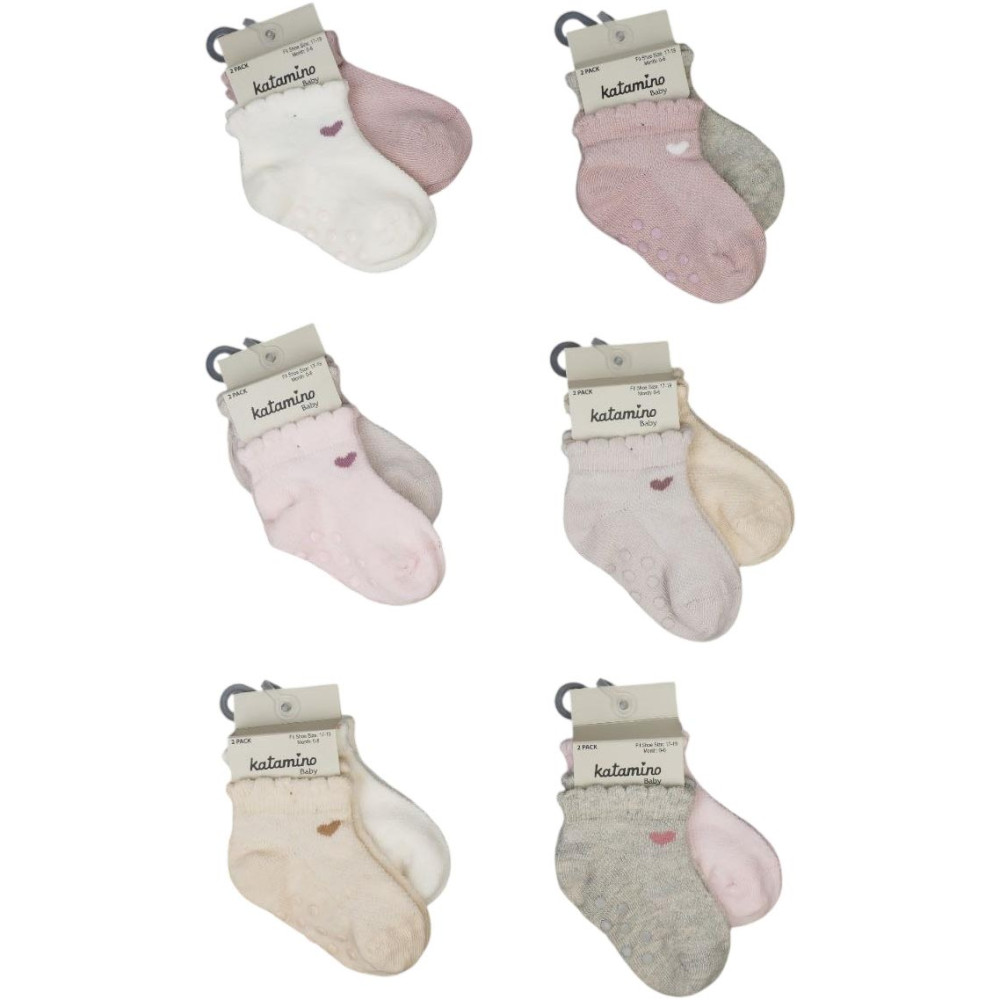Socks cotton set 2 pairs (pack of 6 sets) Ronce