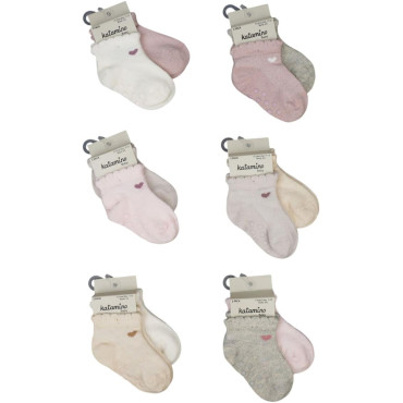 Socks cotton set 2 pairs (pack of 6 sets) Ronce