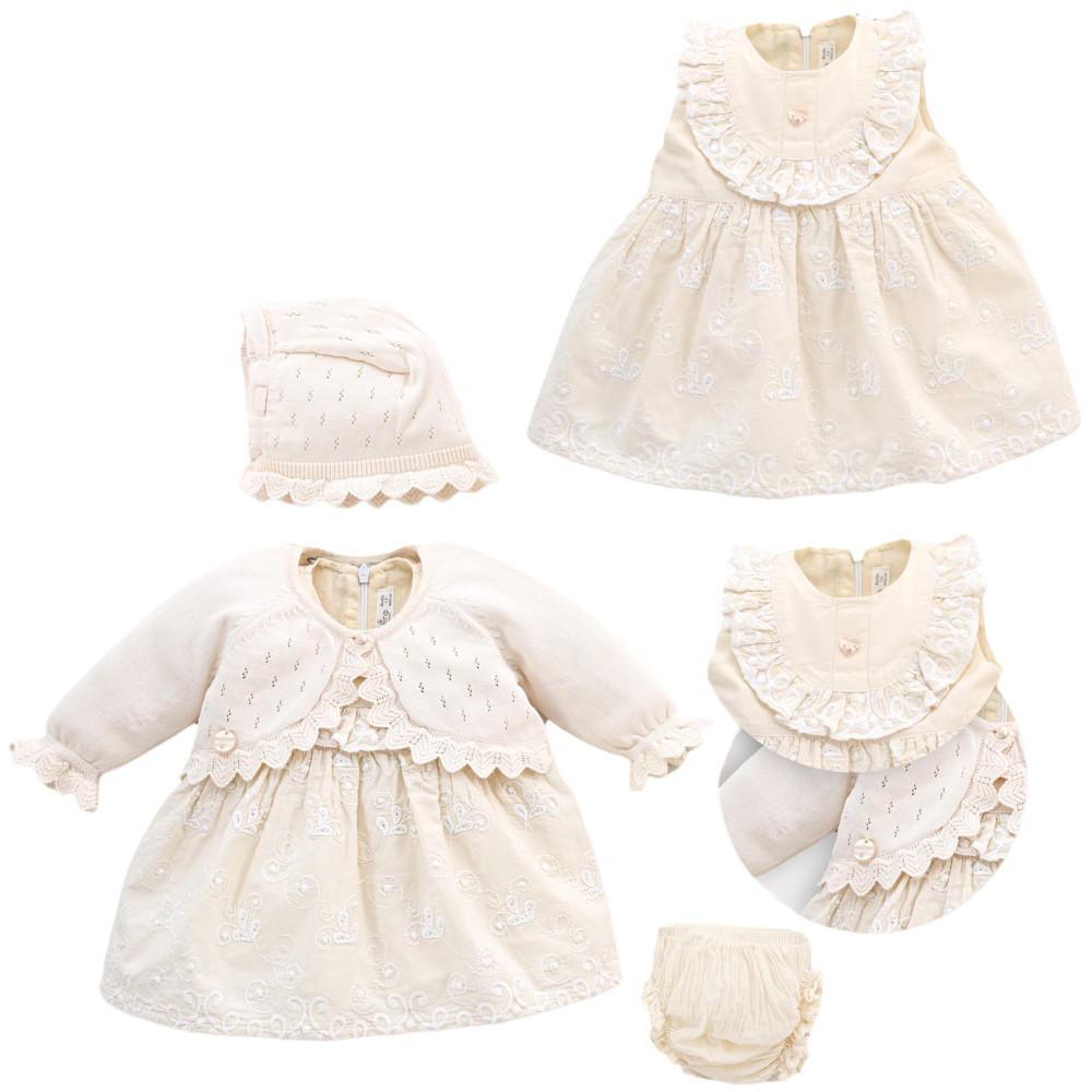 Set sweater+dress+hat+panties