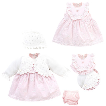 Set sweater+dress+hat+panties