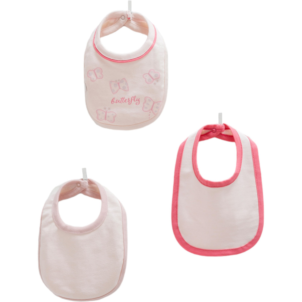 Bibs set 3pcs (pack of 4 sets), series BASIC