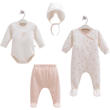 Set 4 items, series TINY ORGANIC GIRL