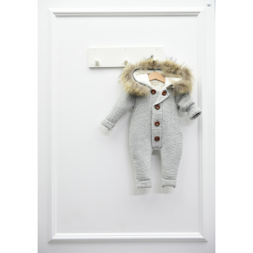 Overalls with fur (removable) 