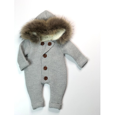 Overalls with fur (removable) 
