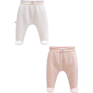 Pants set 2pcs (pack of 4 sets), series TINY ORGANIC GIRL