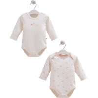 Body set 2pcs (pack of 4 sets), series TINY ORGANIC GIRL