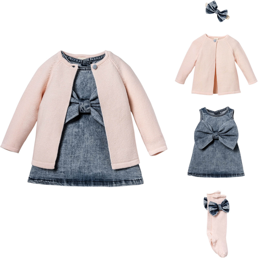 Set: Sweater + Dress + Knee-Highs + Headband