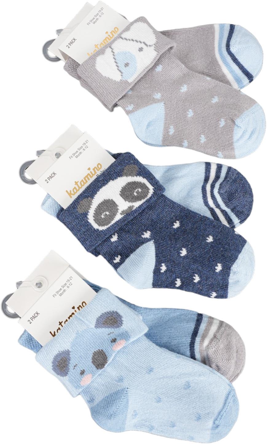 Socks cotton set 2 pairs (pack of 6 sets) Birtan