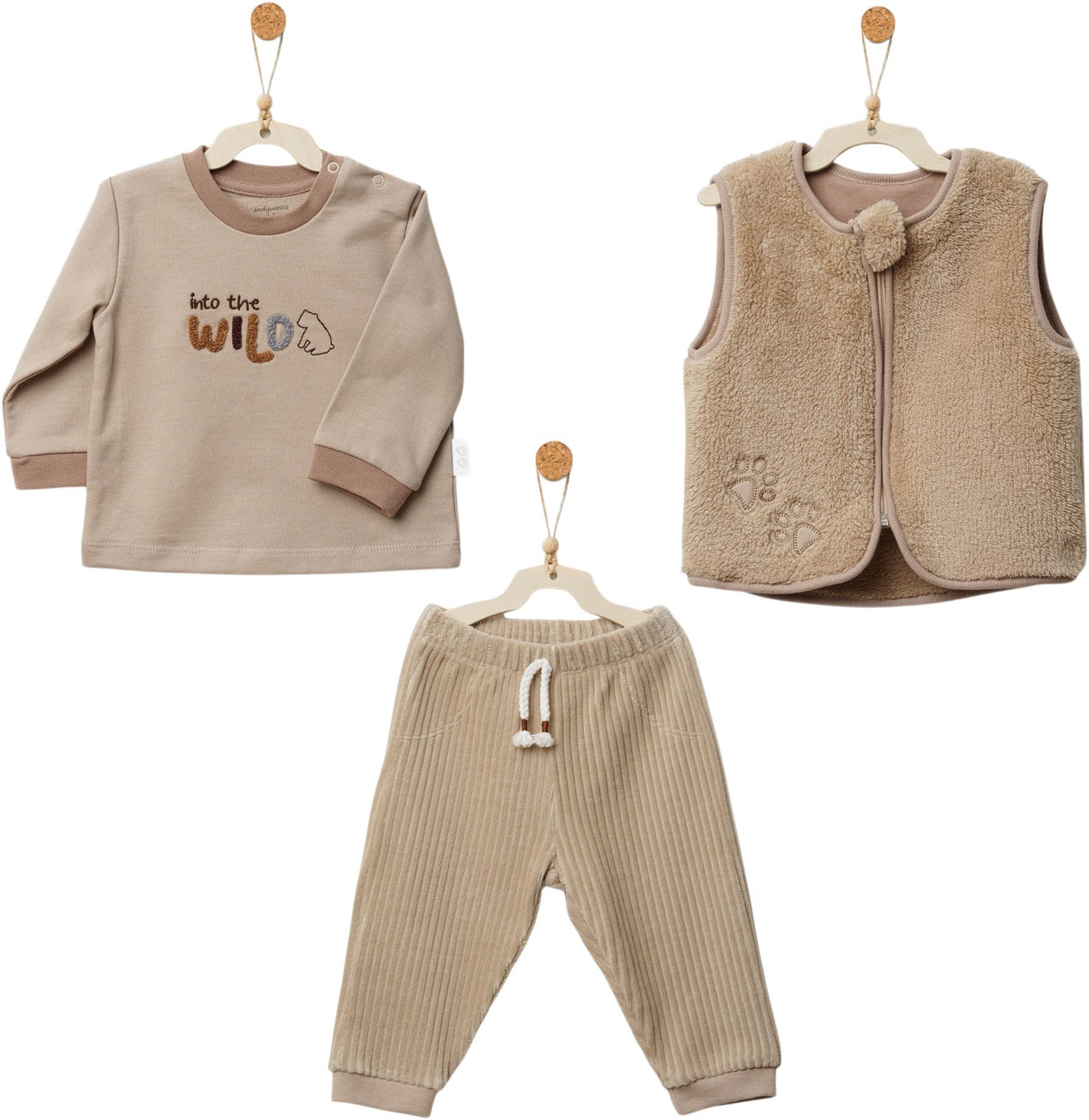 Set sweater+vest+pants, series FOREST NURSERY Set sweater+vest+pants, series FOREST NURSERY