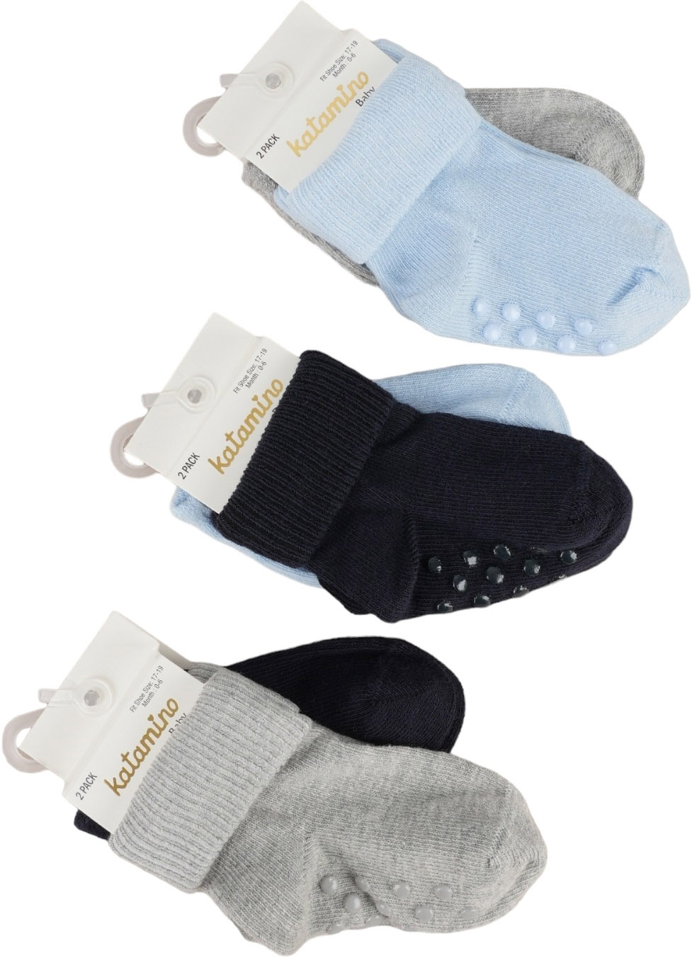 Socks cotton set 2 pairs (pack of 6 sets) Stew