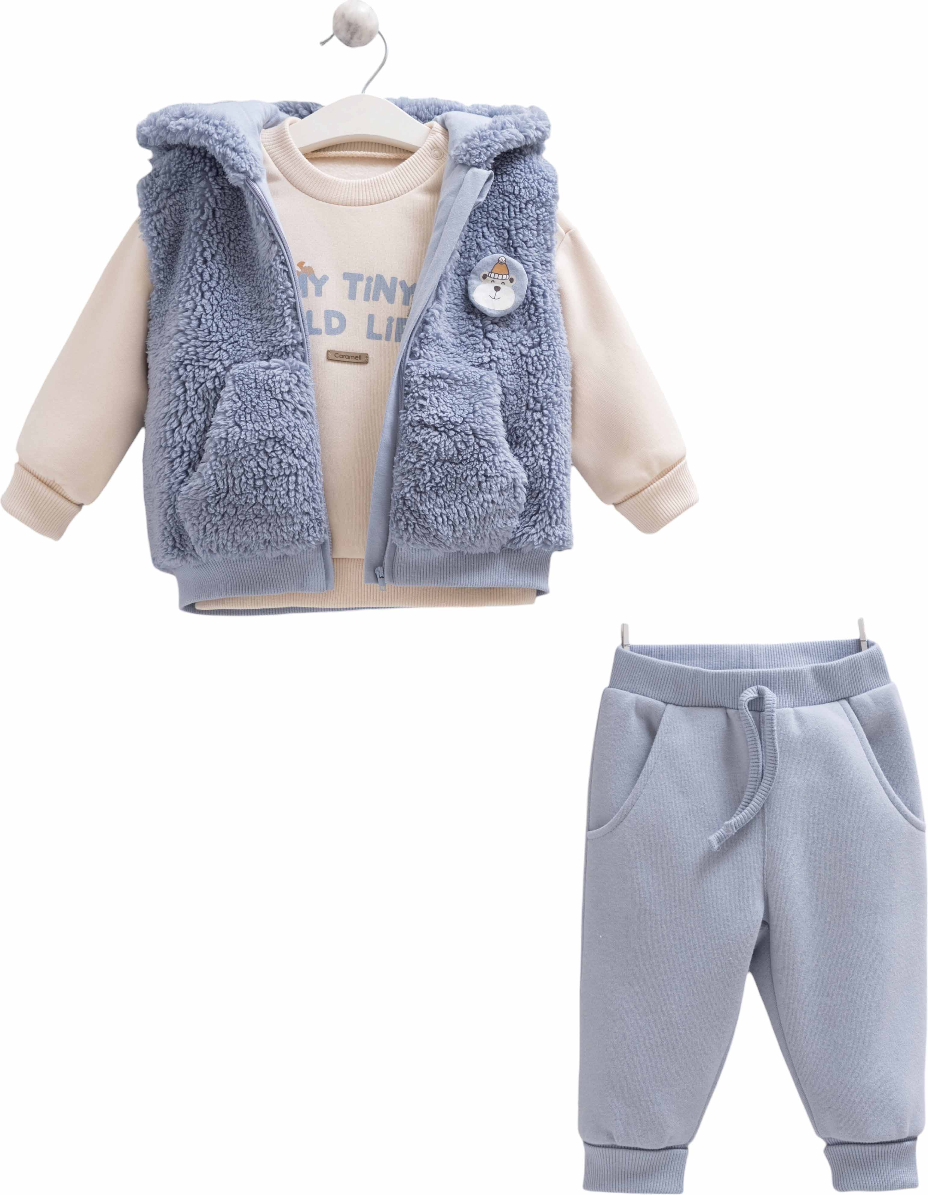 Set sweater+vest+pants, series WILD
