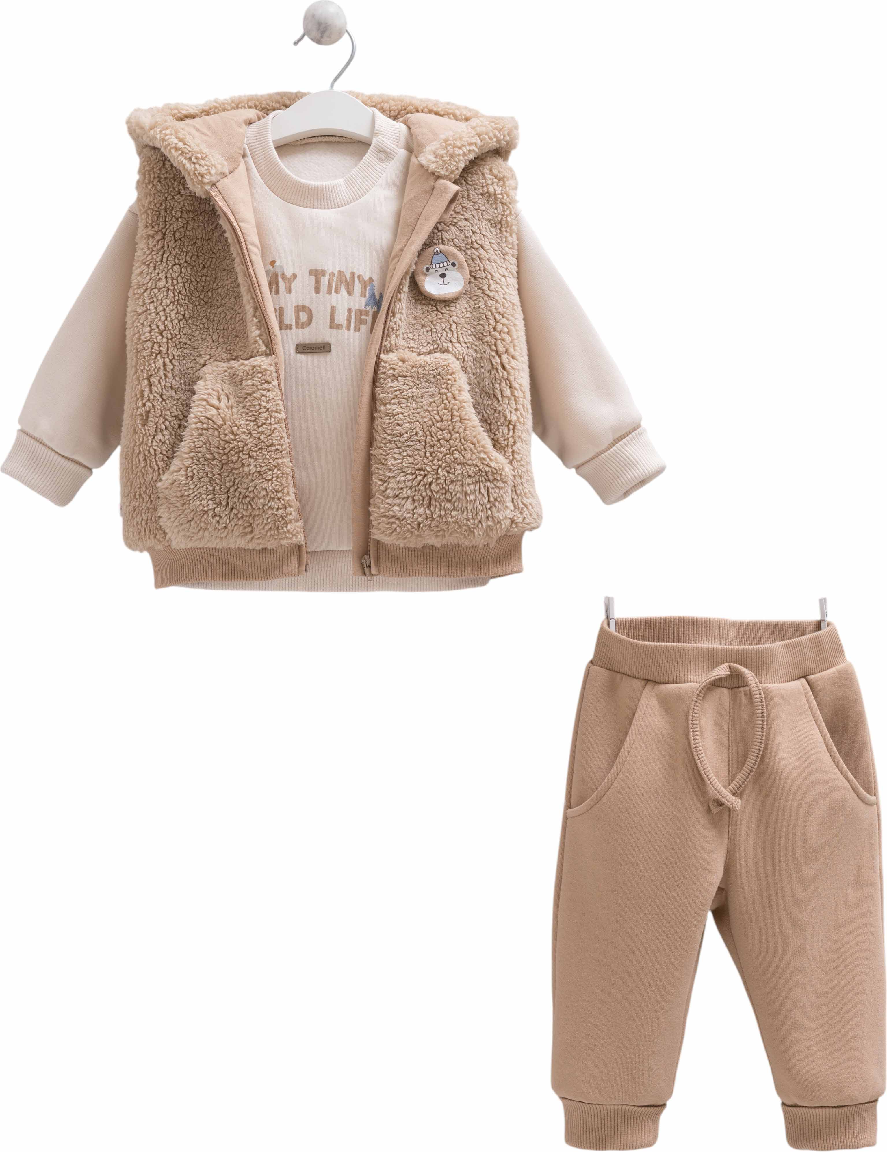 Set sweater+vest+pants, series WILD