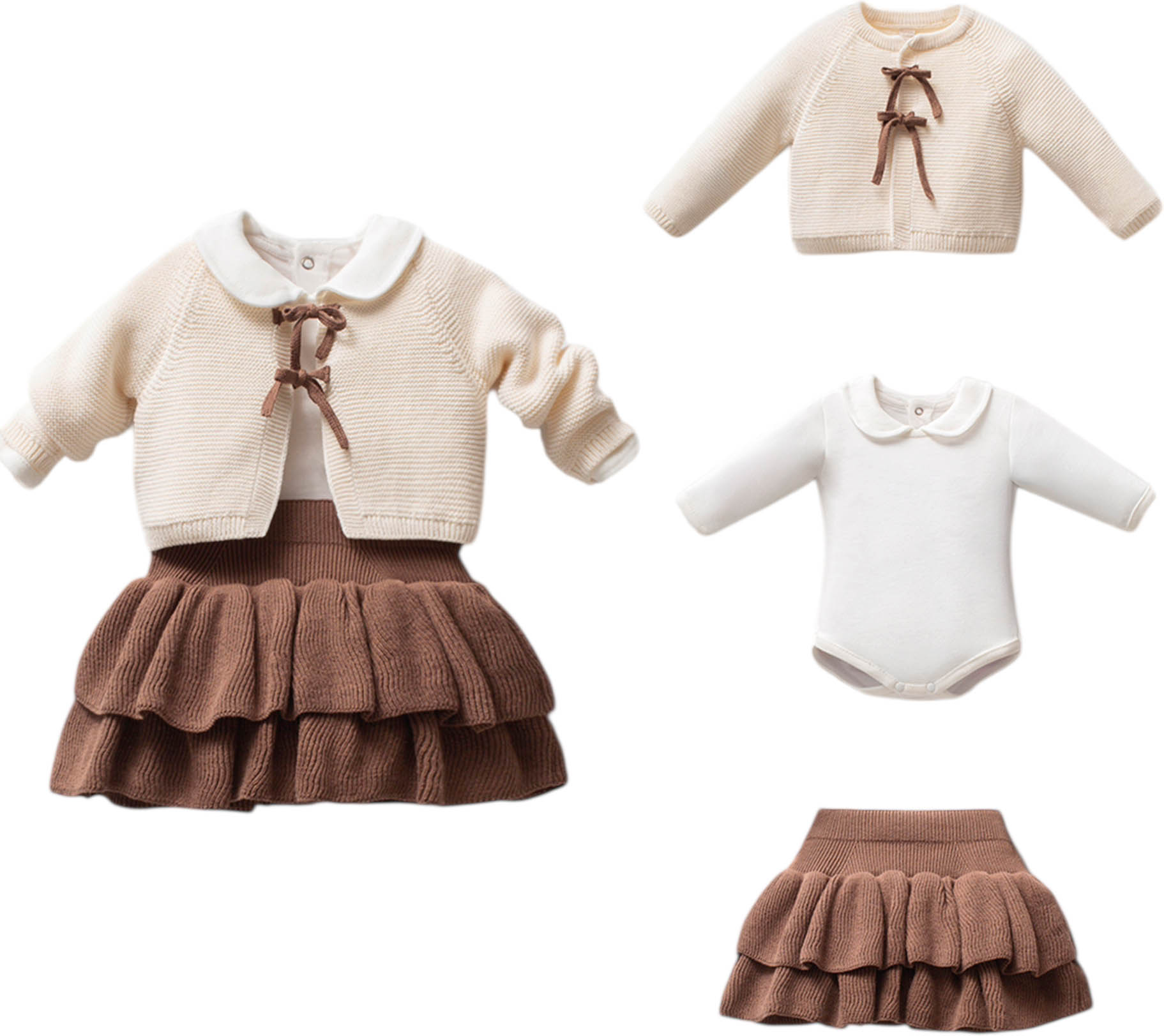 Set sweater+body+skirt