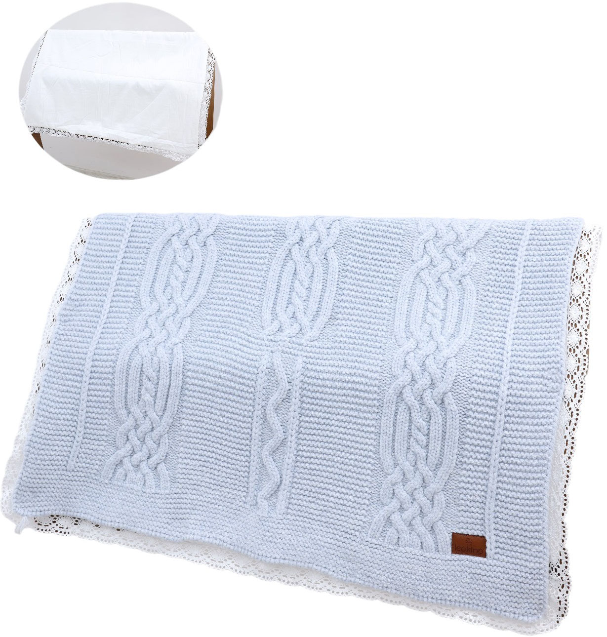 Blanket knitted+blanket cotton
