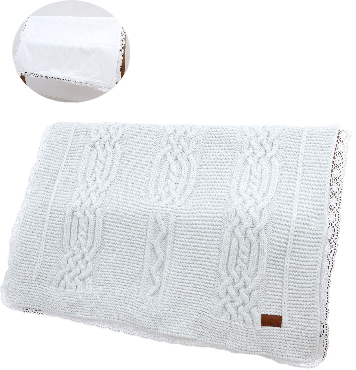 Blanket knitted+blanket cotton