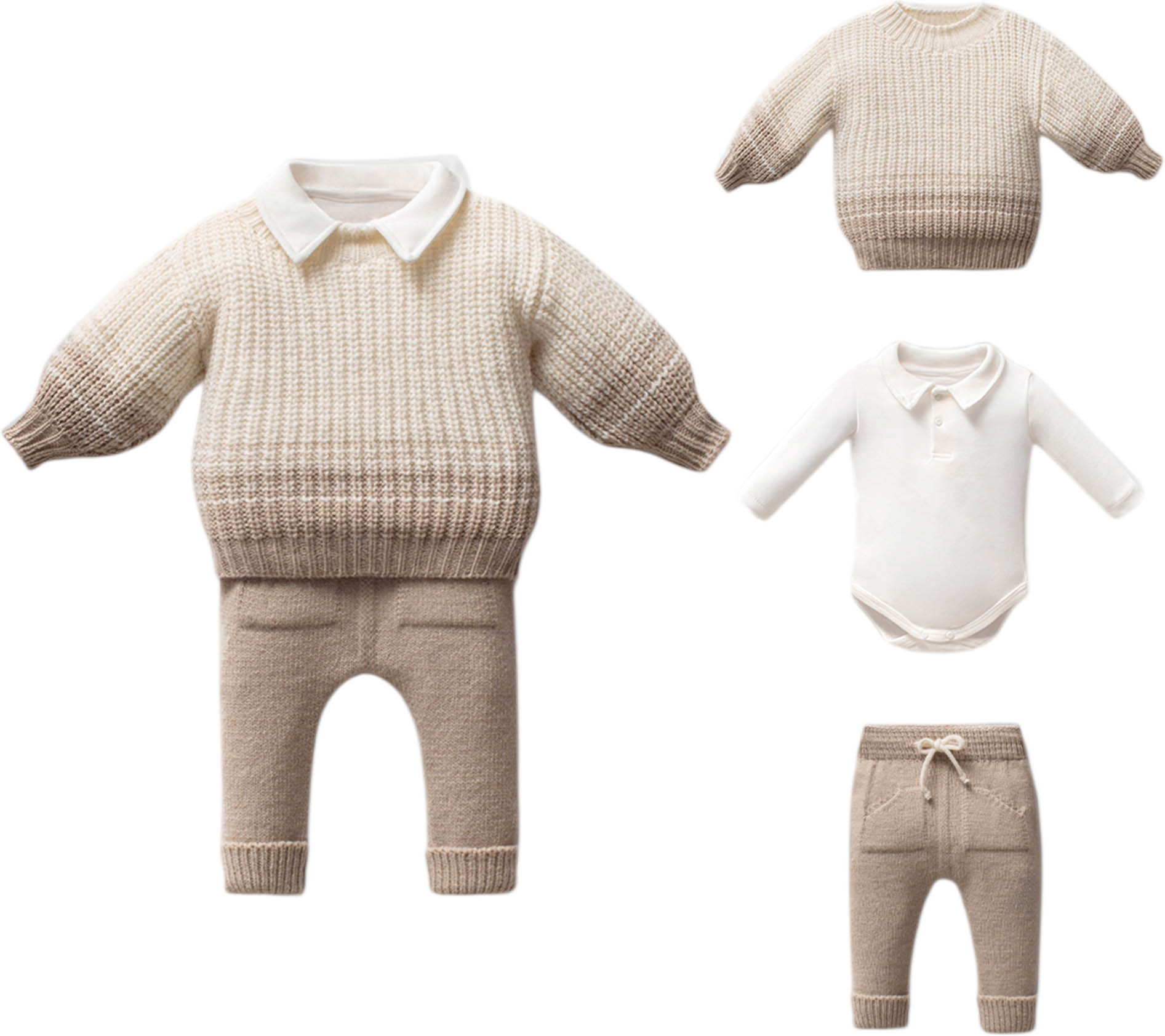 Set sweater+body+pants