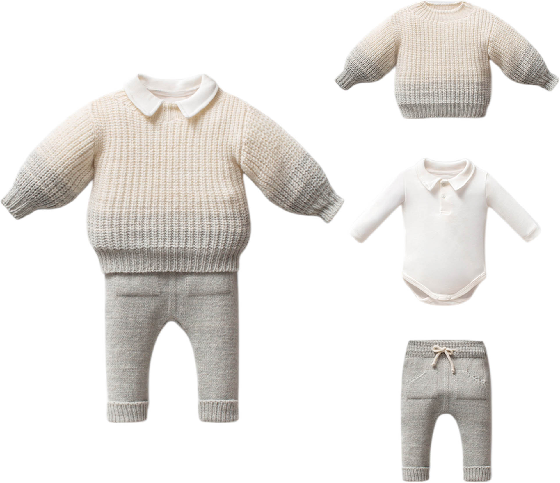 Set sweater+body+pants