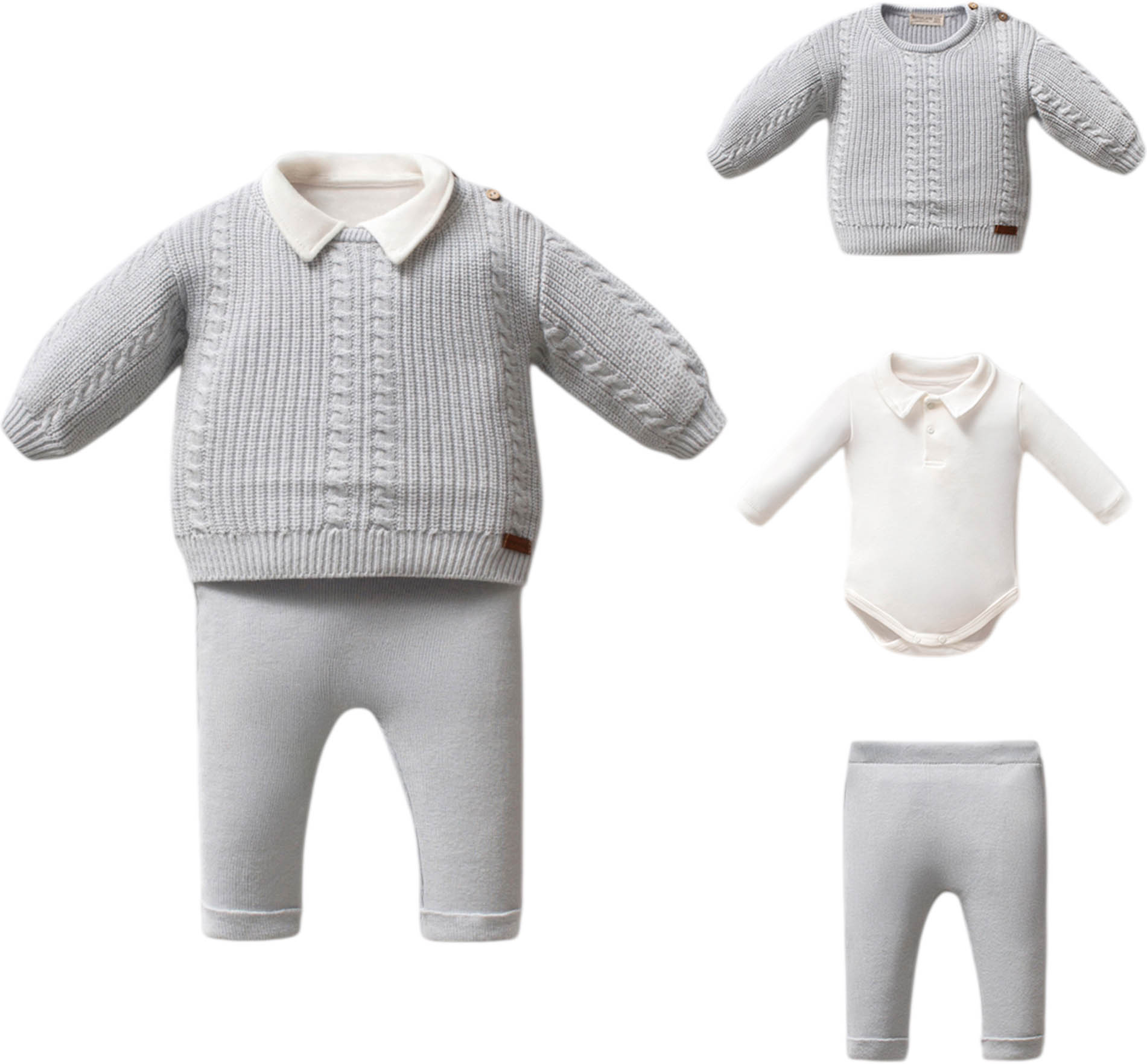 Set sweater+body+pants