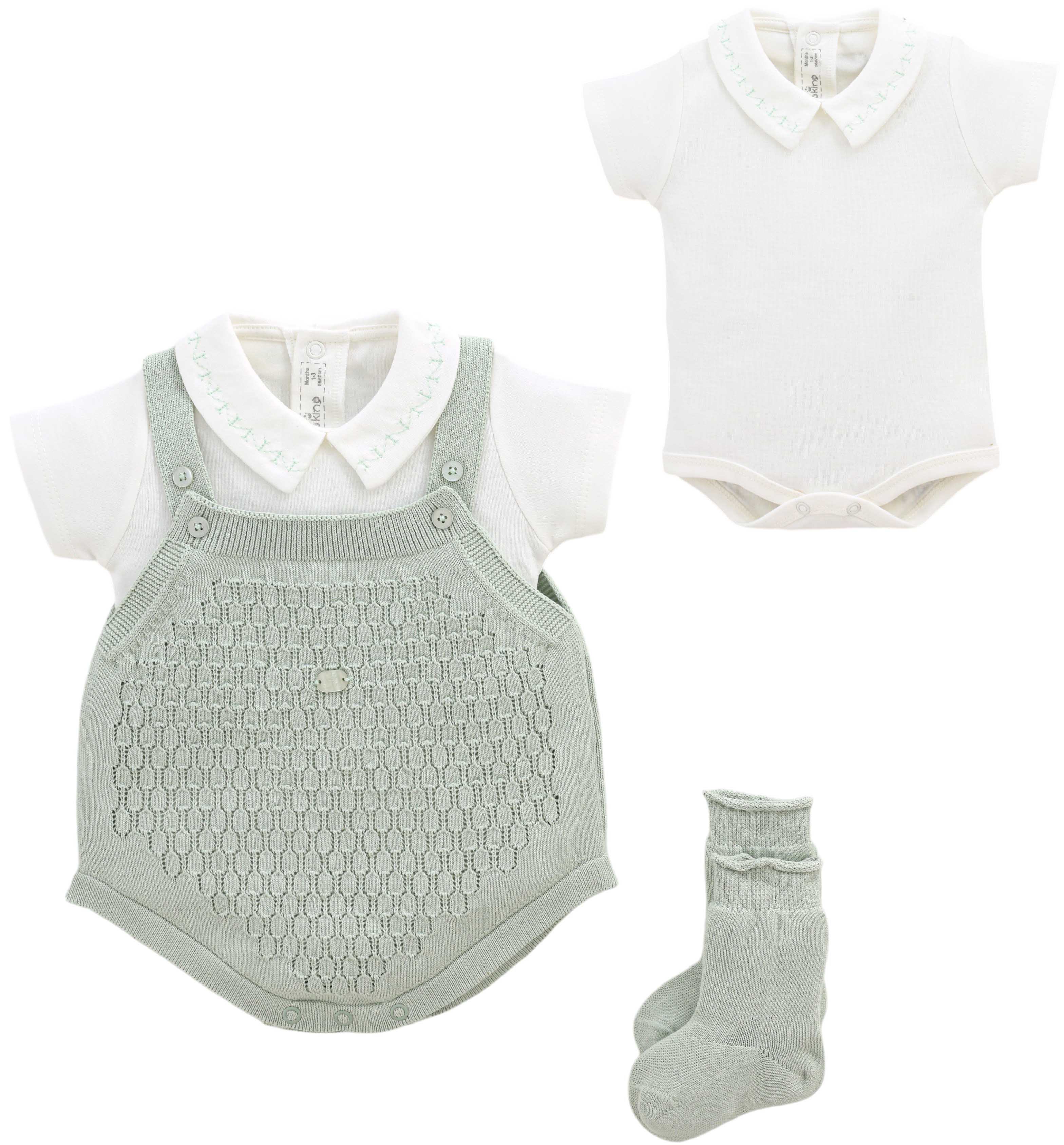 Set overalls+body+socks