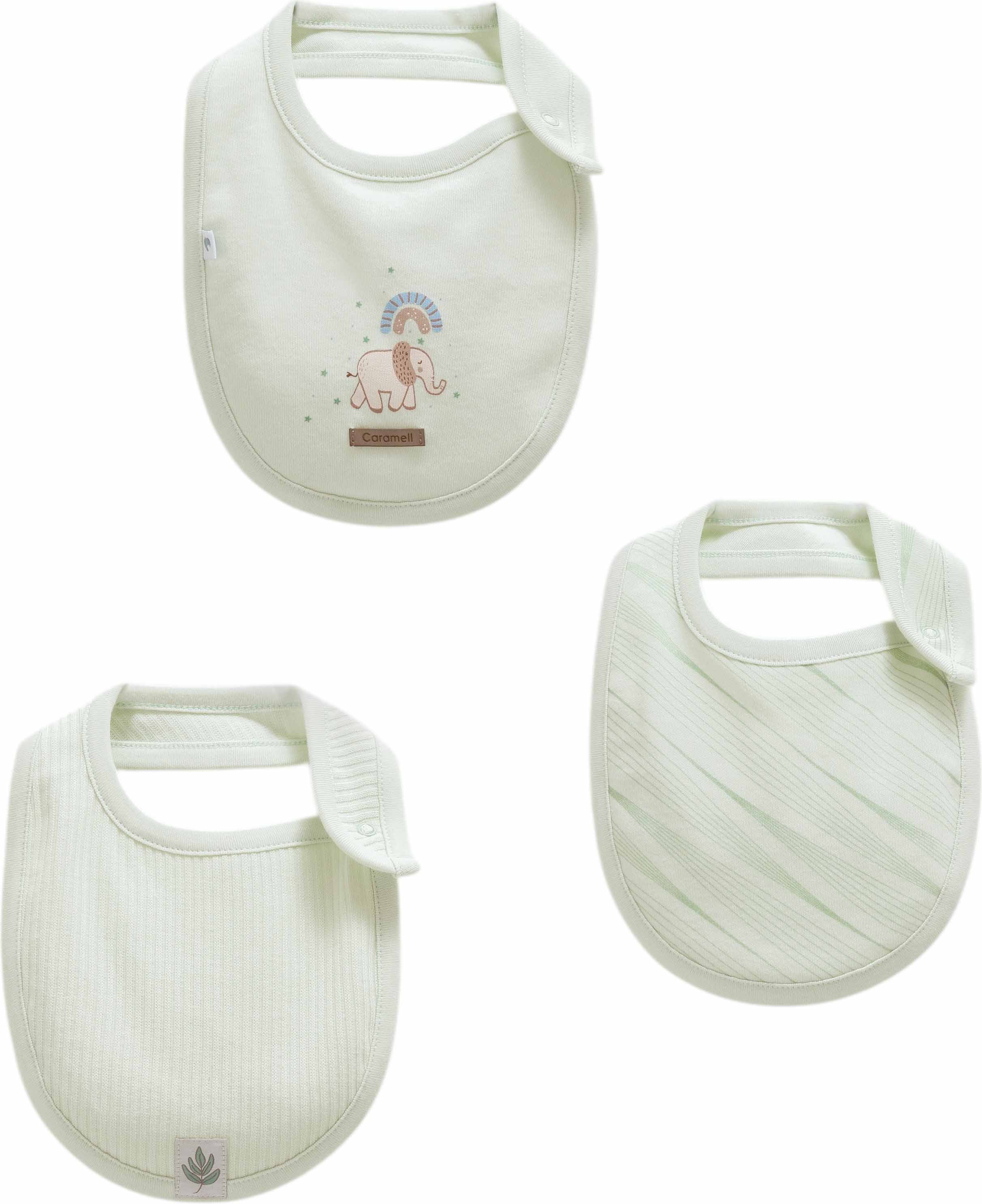 Bibs set 3pcs (pack of 4 sets), series GOOD BABY