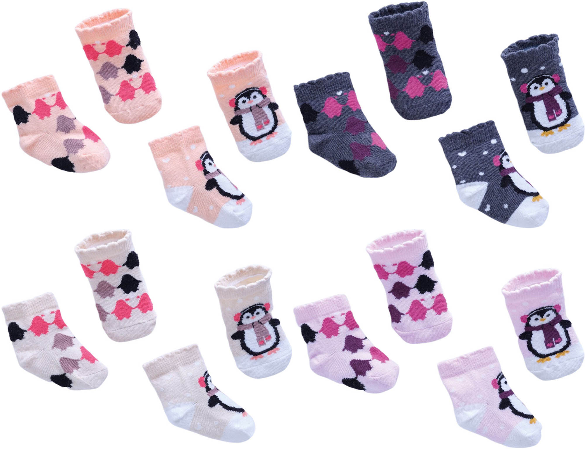 Socks set 2 pairs (pack of 12 sets), series BASIC